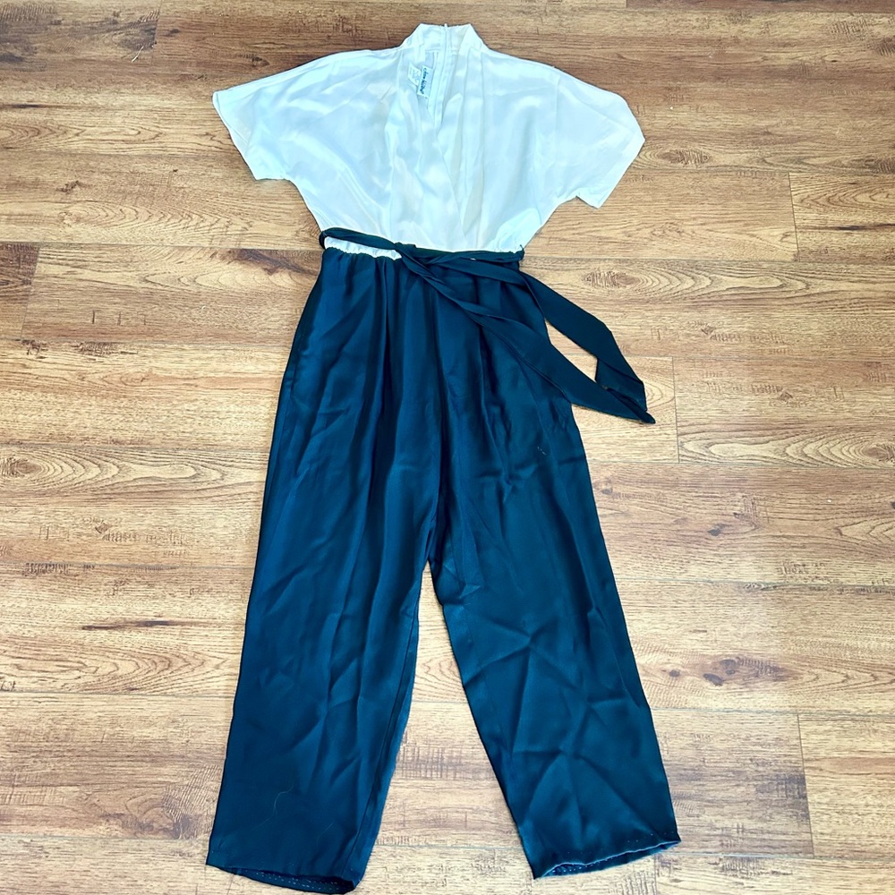 Jumpsuit Black and White Vintage